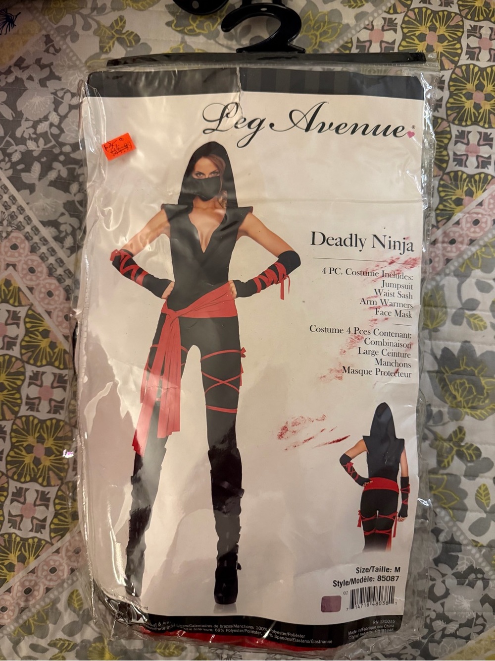 Leg Avenue Kids Ninja Costume - Black & Red